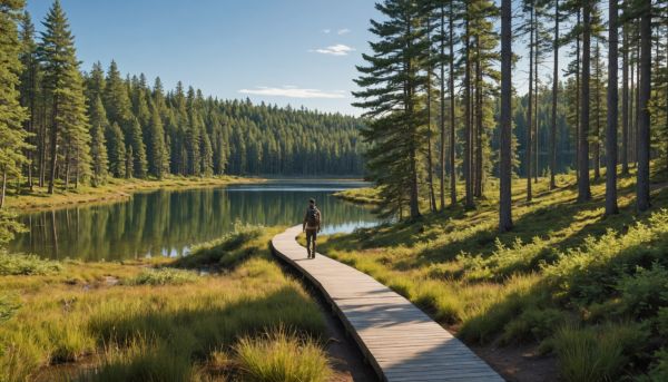 Comment explorer les sentiers de randonnée autour du lac ?