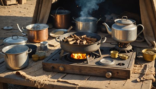 Le réchaud à gaz facilite grandement la cuisine nomade